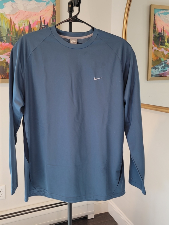 Nike Other - NIKE Long Sleeve Dri-FIT Crew Neck Shirt Slate Blue Men's Size XL